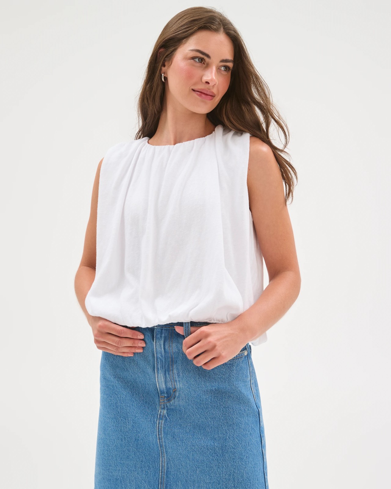 Petites Denim Mini Skirt 5 of 5