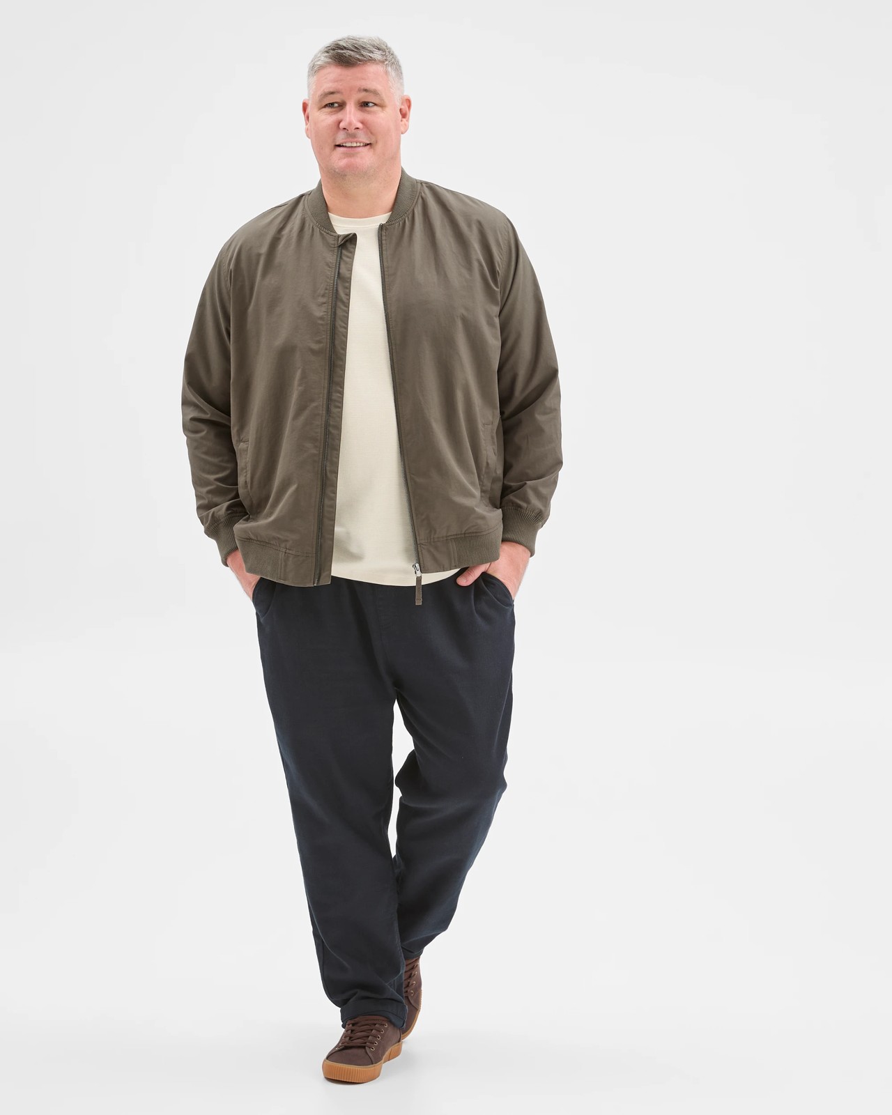 Plus Size Australian Cotton Blend Bomber Jacket 2 of 6