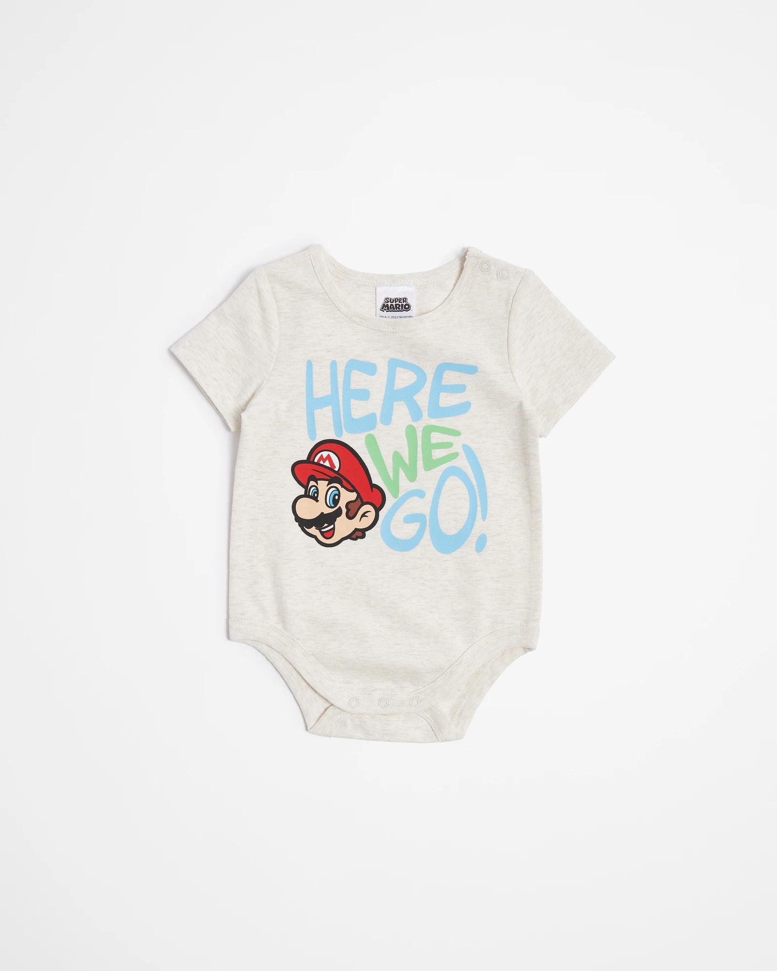 Super mario hot sale onesie baby