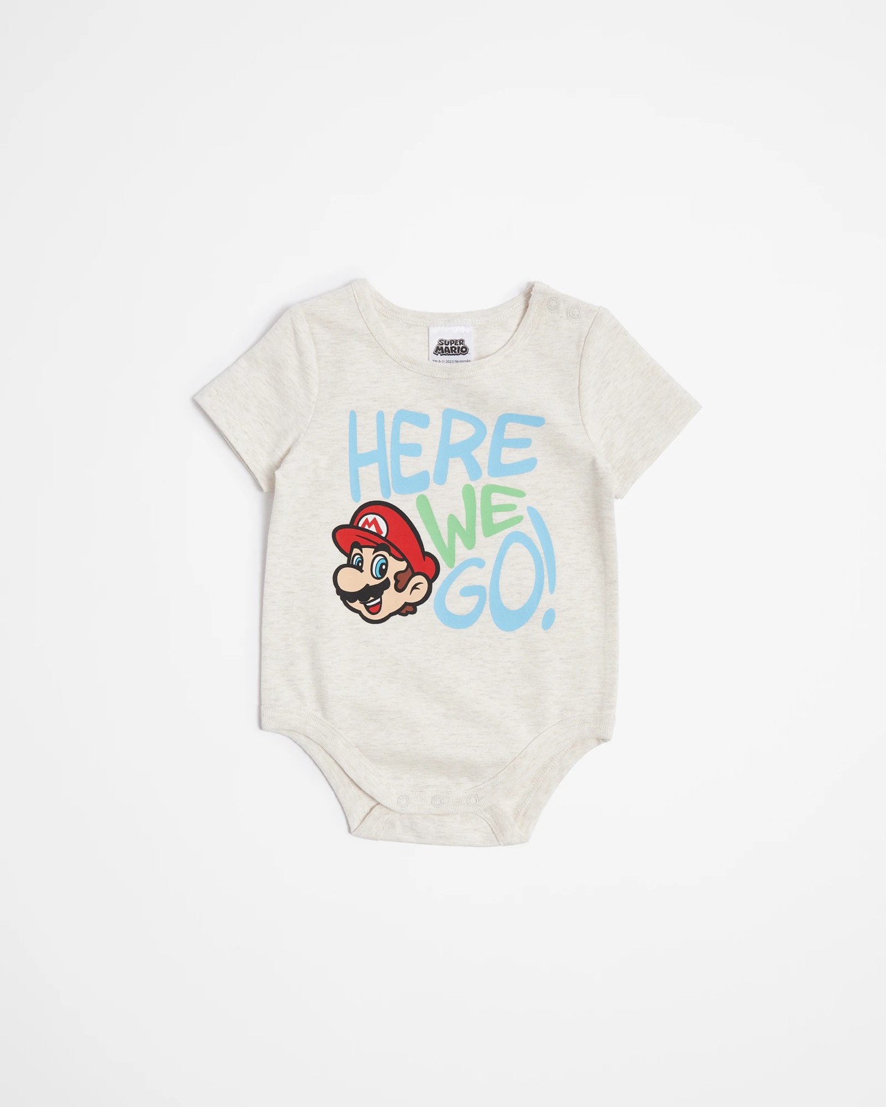 Mario store onesie baby