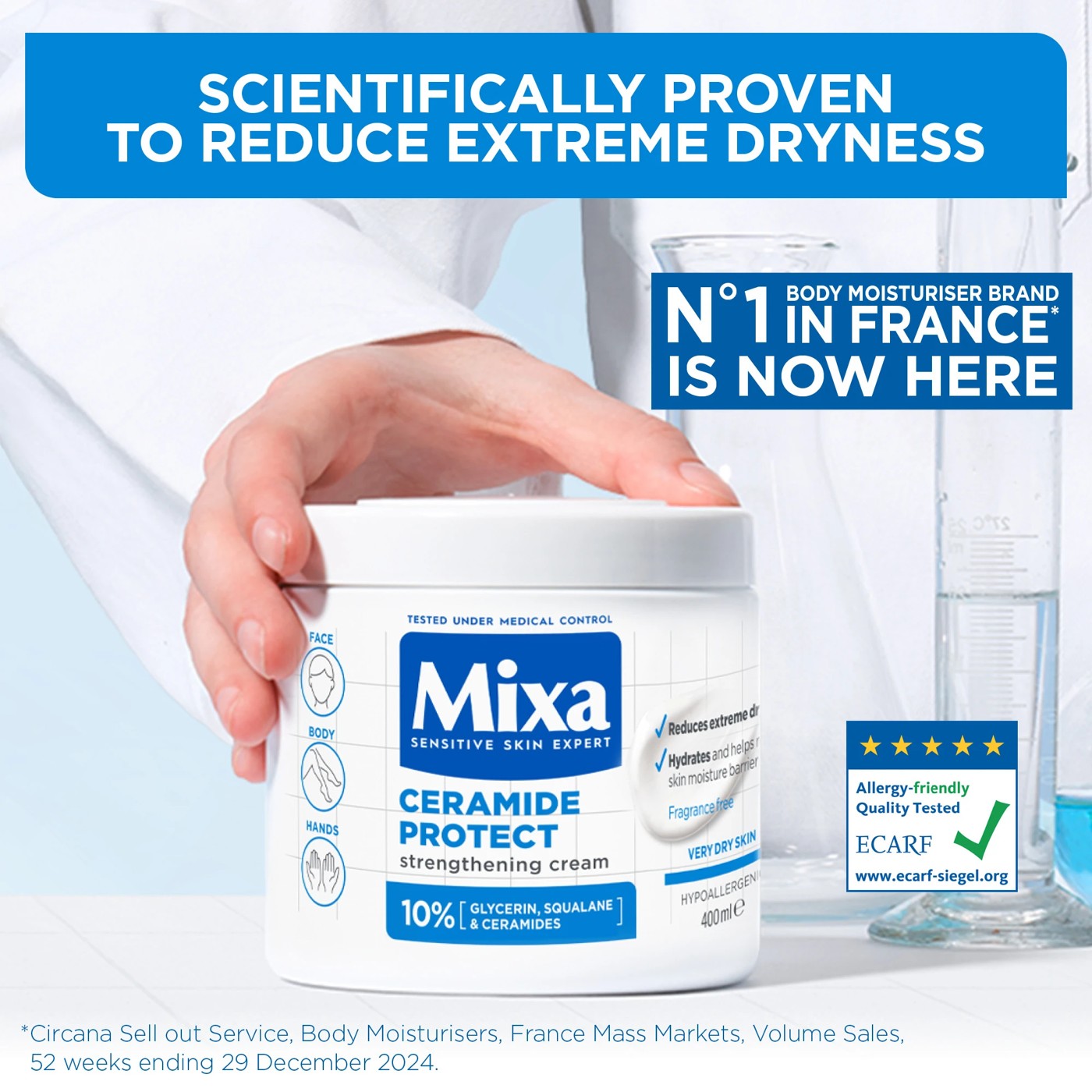Mixa Ceramide Protect Stentening Cream 400ml 4 of 5
