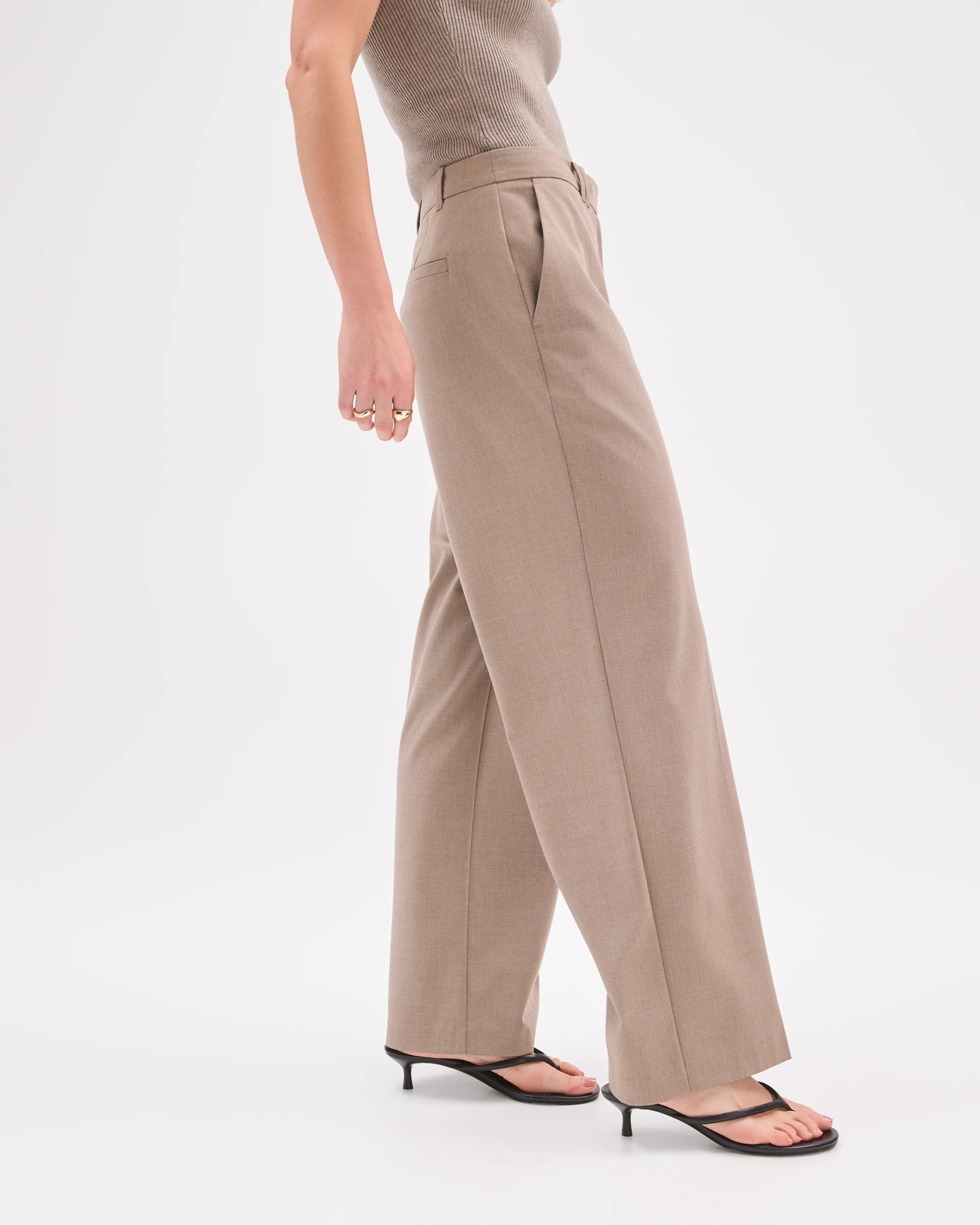 Lily Loves Straight Leg Pants  - Smoked Taupe 3 of 6
