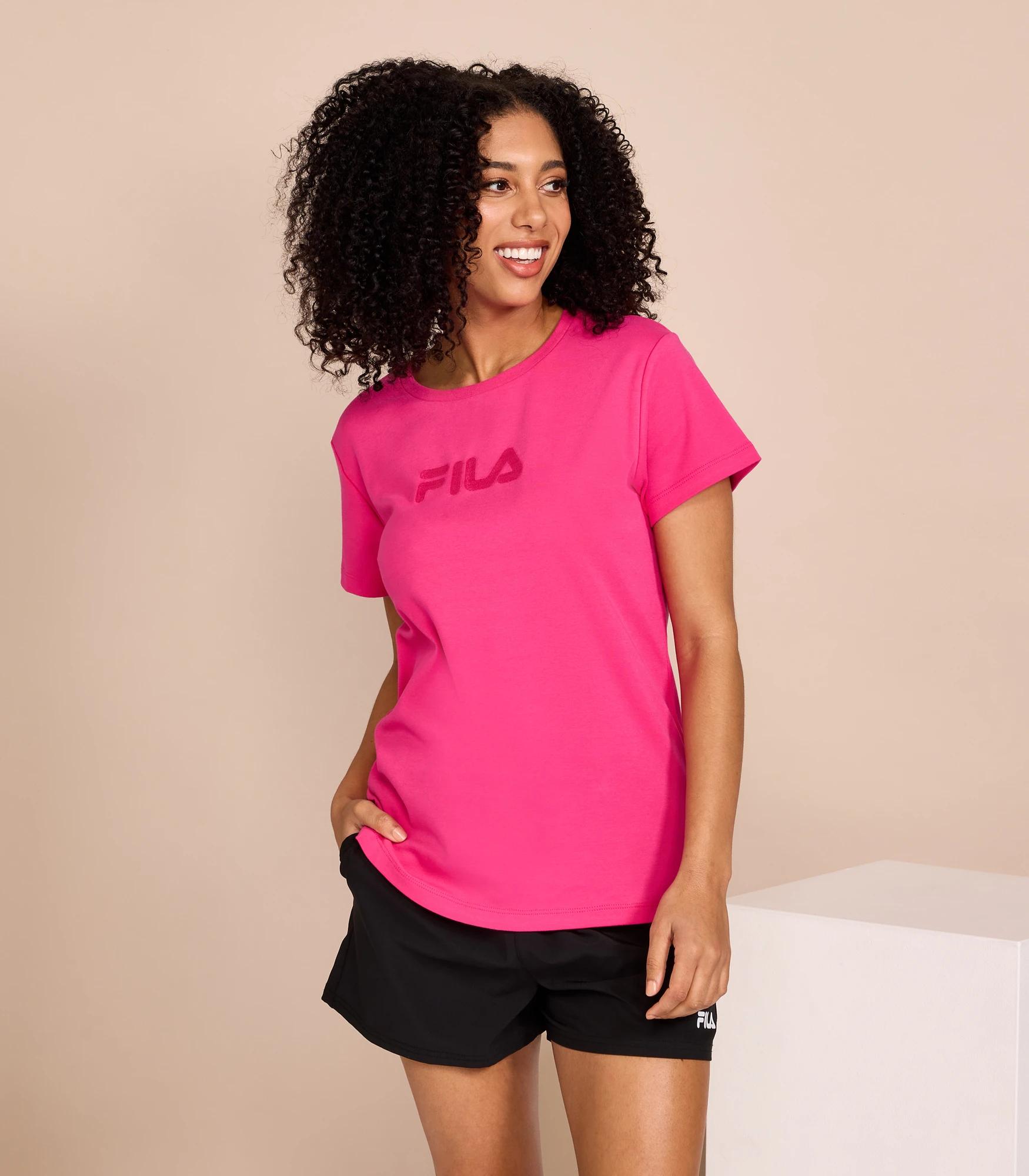 Women's fila logo t on sale shirt