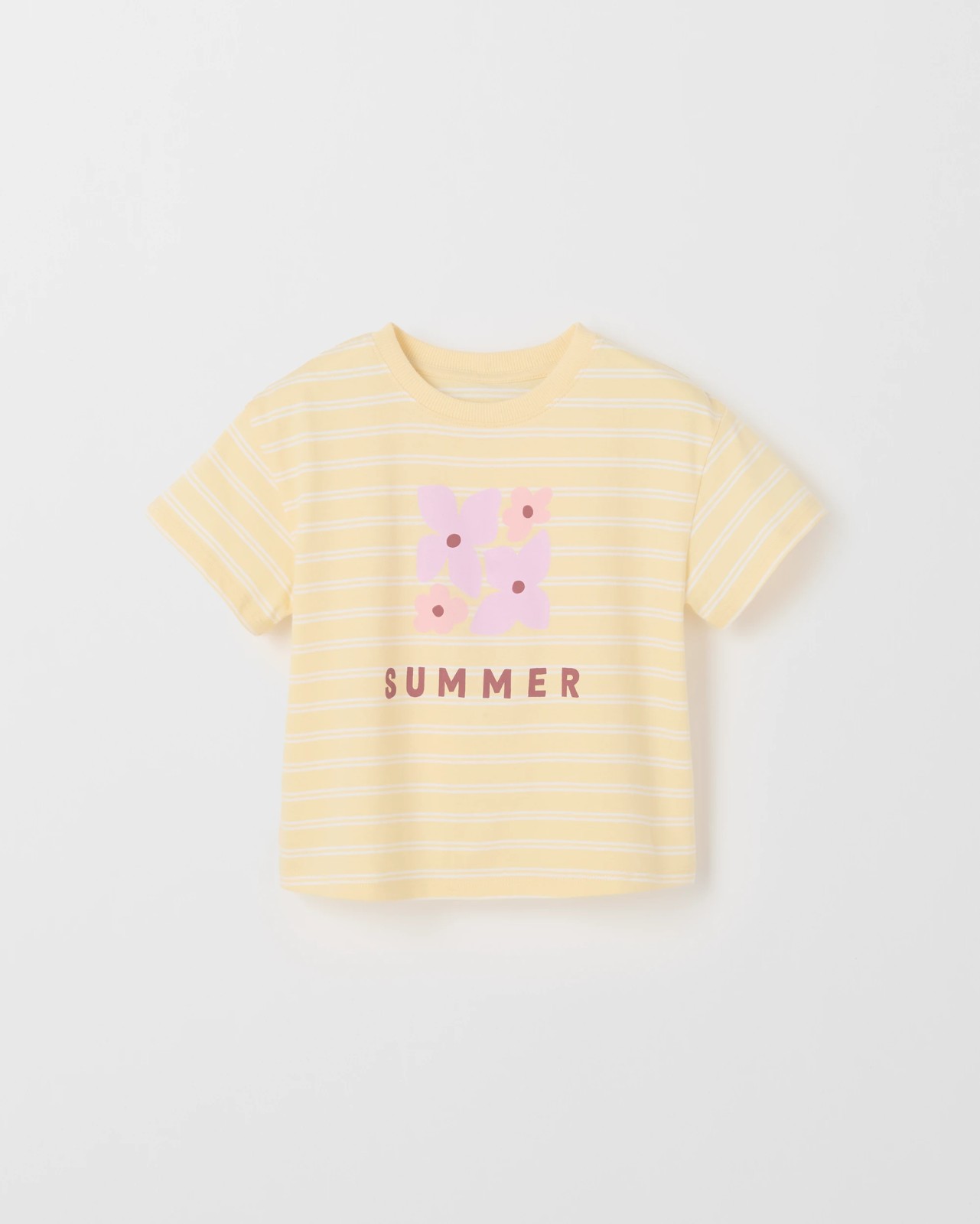 Australian Cotton Oversized T-Shirt - Yellow Stripe 5 of 6