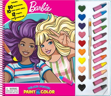 Barbie Deluxe Poster Paint and Colour - Book