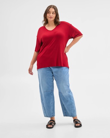 Plus Size V-Neck T-Shirt