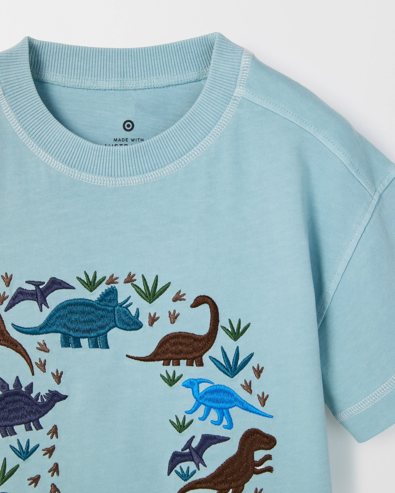 Australian Cotton Oversized T-Shirt - Blue 2 of 2