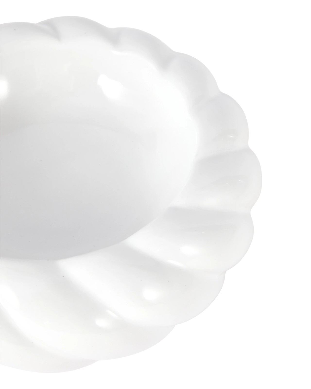 Anko White Twist Edge Decor Bowl 3 of 5