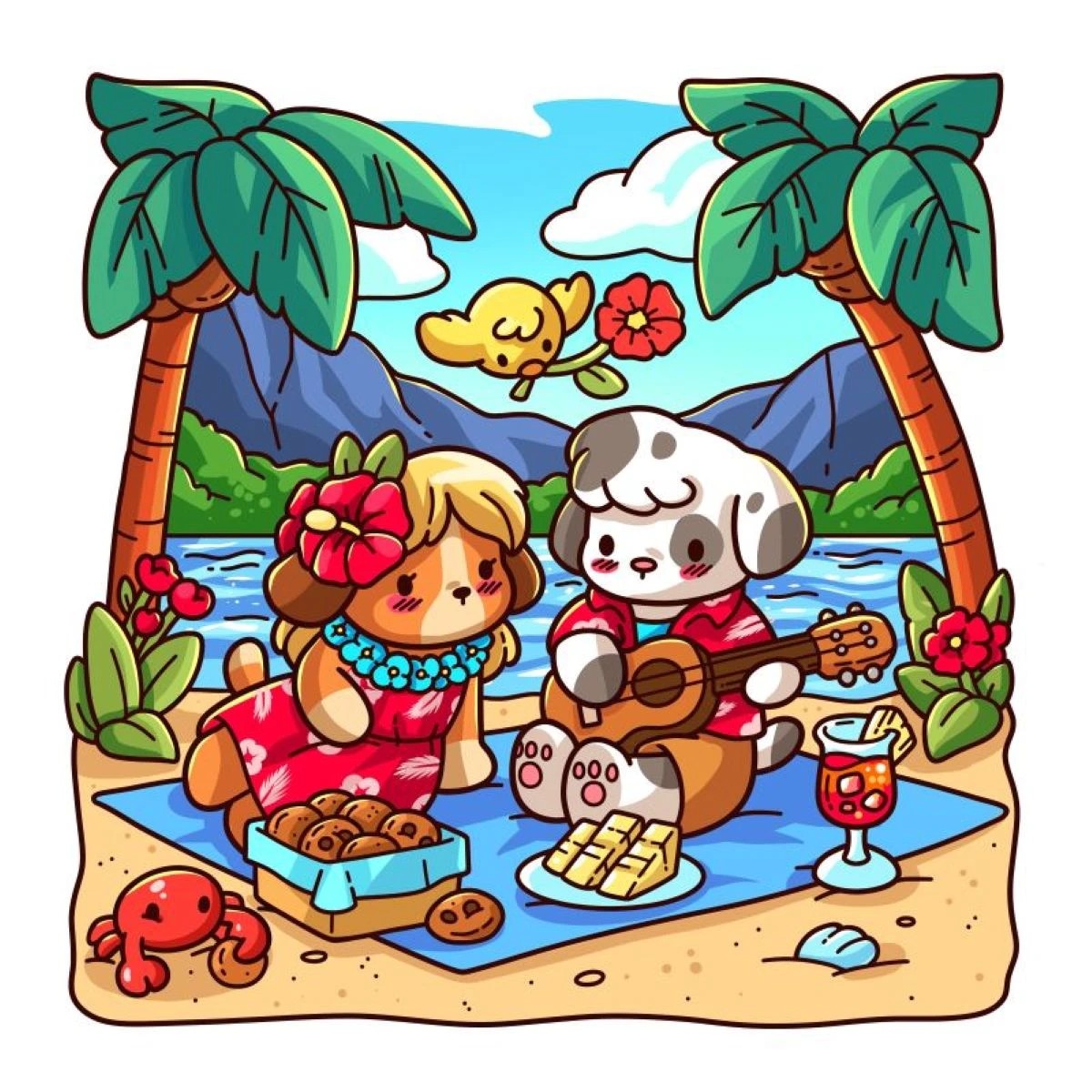 Cozy Hawaii Cute Colouring Book by Jade Summer - Book 4 of 4