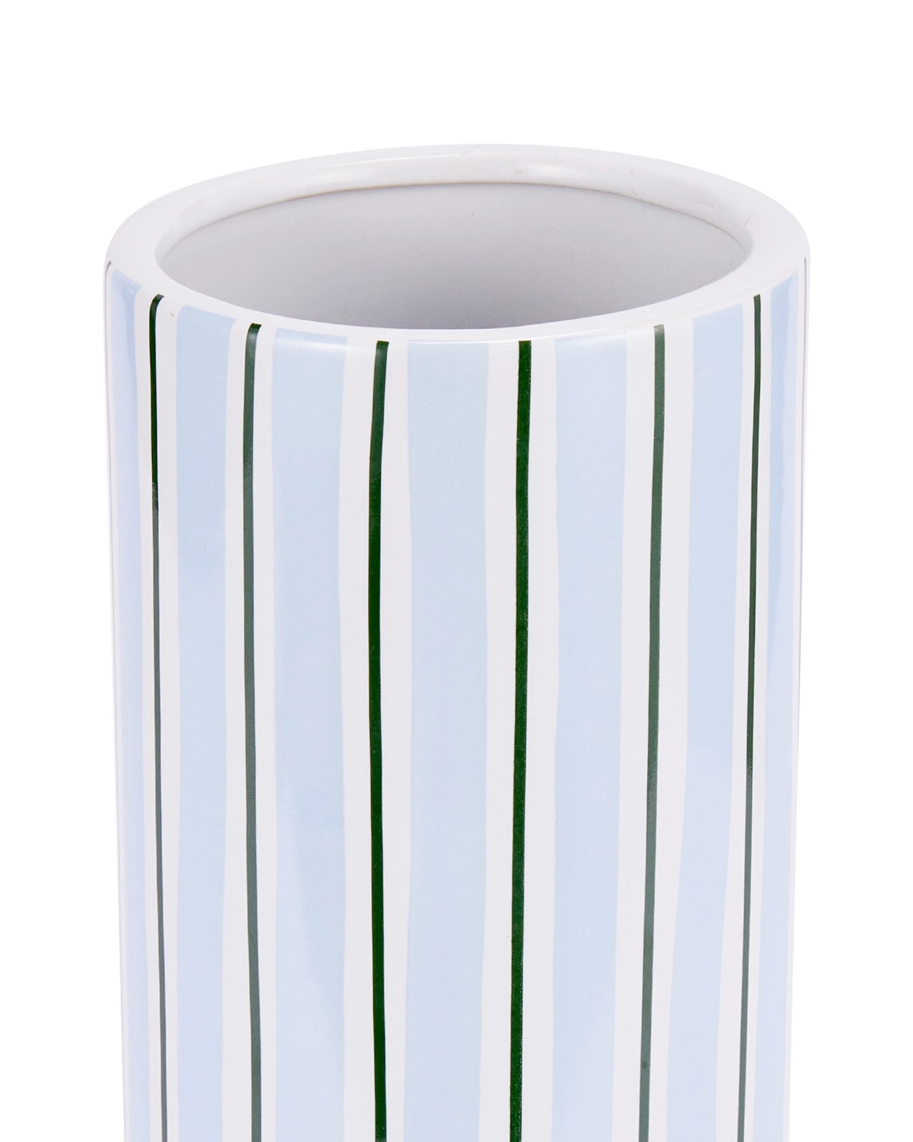 Anko Blue Stripe Ceramic Vase 3 of 4
