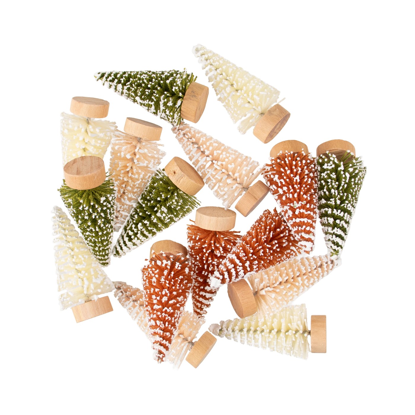 Anko 16 Pack Christmas Craft Mini Trees - Assorted 6 of 6