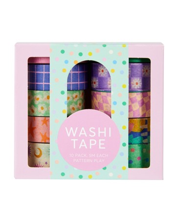 Anko 10 Pack Washi Tape - Pattern