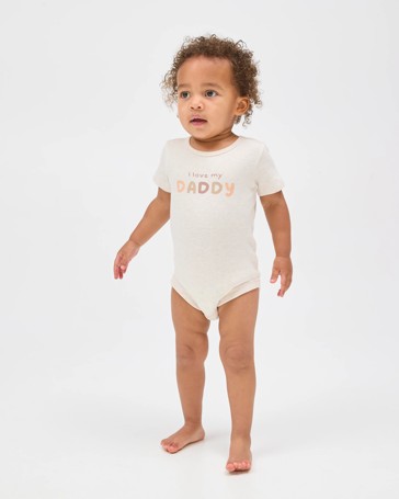 Baby Organic Cotton Short Sleeve Print Bodysuit