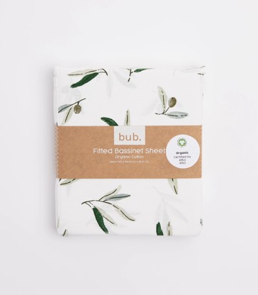 Organic Cotton Fitted Bassinet Sheet - bub.