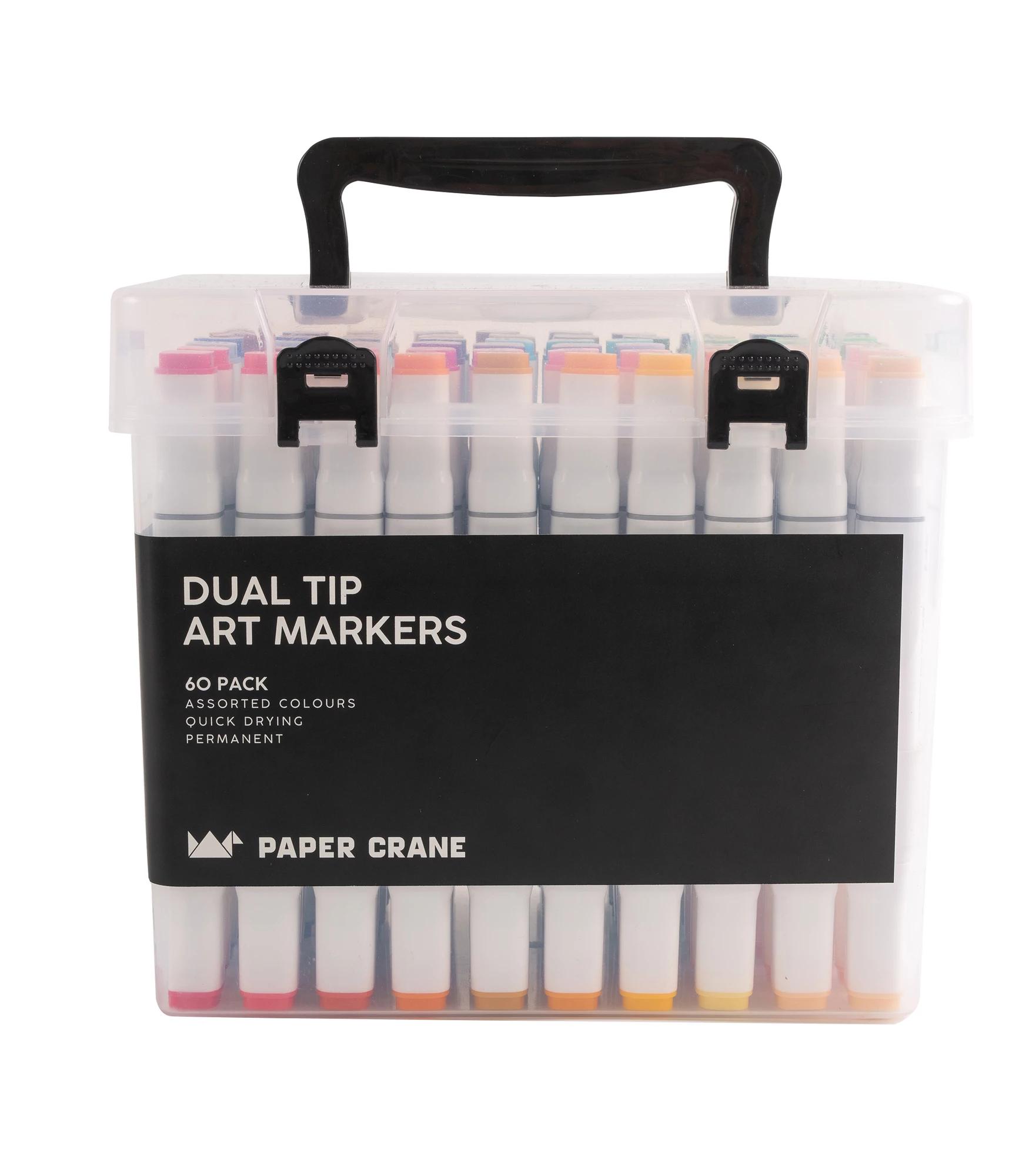 Ohuhu Maui 60 Colors Dual Tips Water Based Art Markers ,Brush