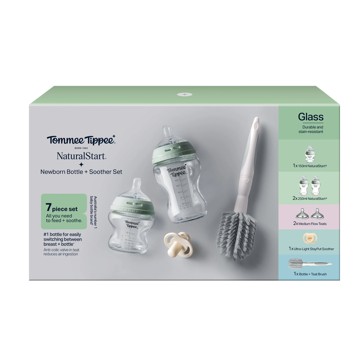 Tommee Tippee Natural Start® 3 Pack Glass Bottles Set