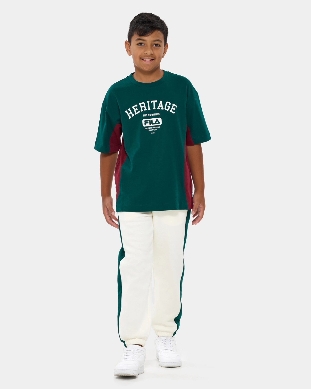 Fila Big Boys Michael Heritage T-Shirt - Green 2 of 6
