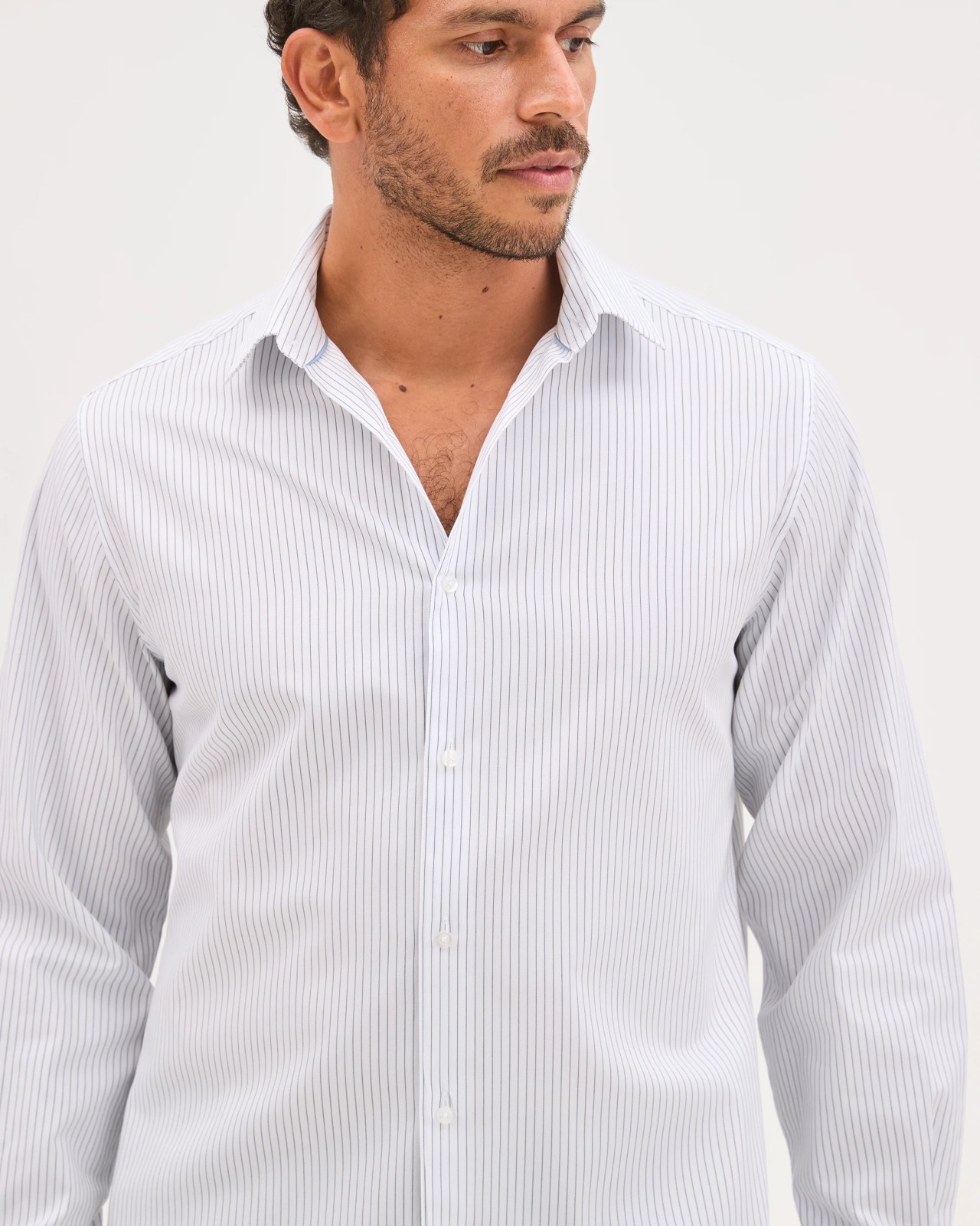 Preview Australian Cotton Sharp Pinstripe Business Shirt 5 of 5