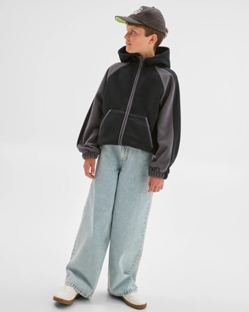 Polar Fleece Zip Through Hoodie