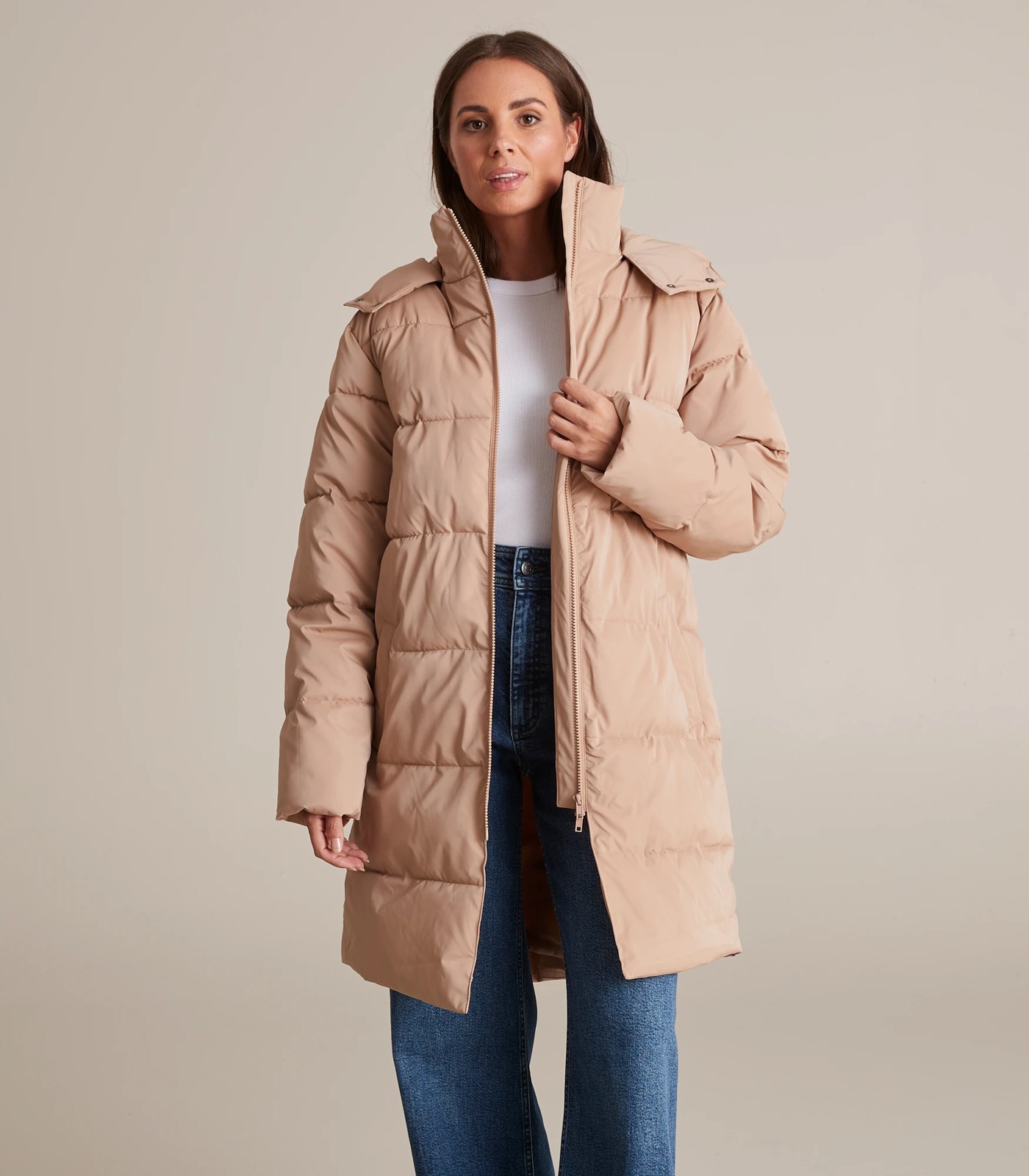 Long puffer hot sale jacket australia