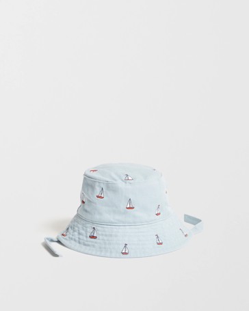 Baby Cotton Embroidered Bucket Hat