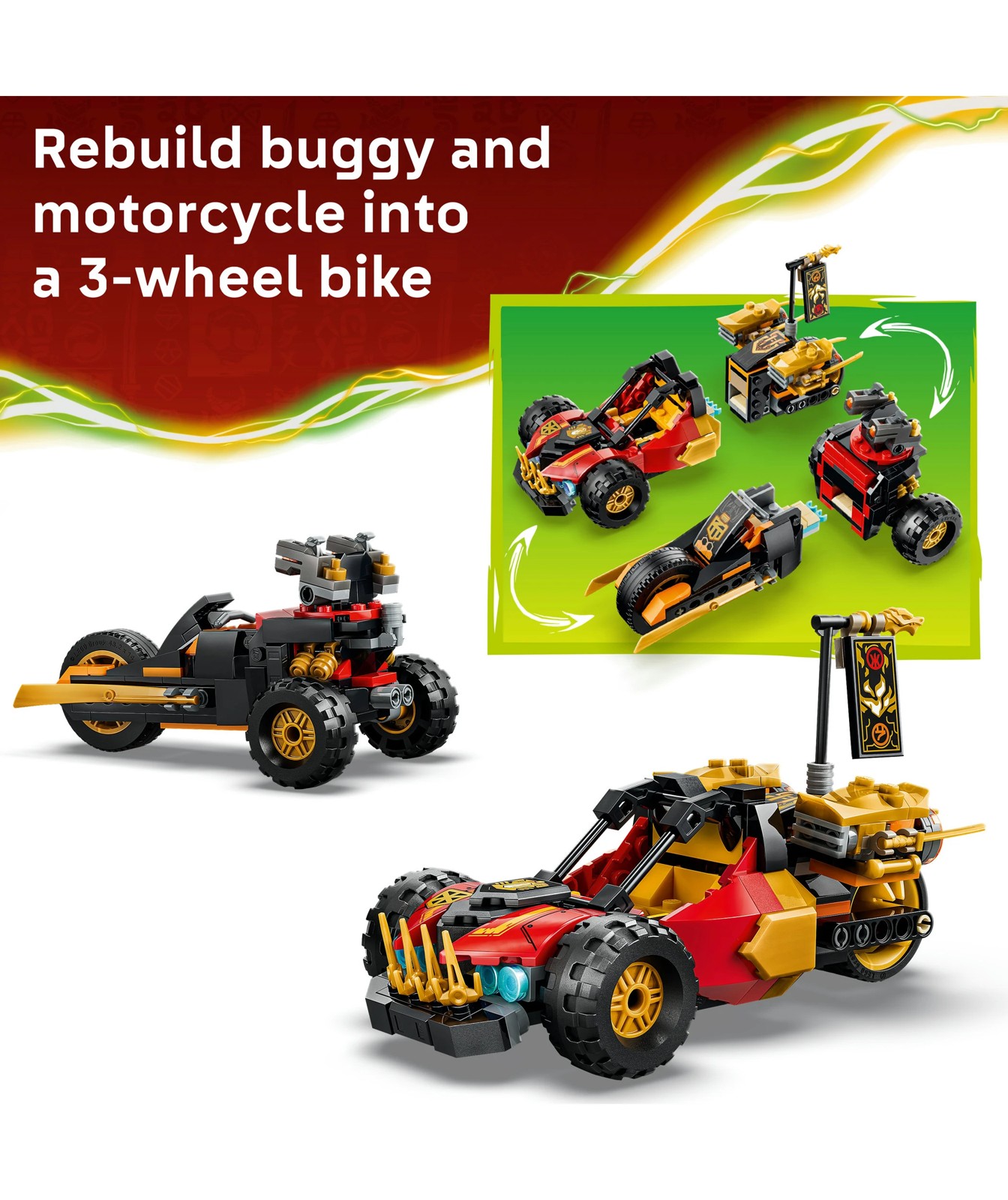 LEGO® NINJAGO Kai and Cole's Combiner Vehicles 71864 3 of 6