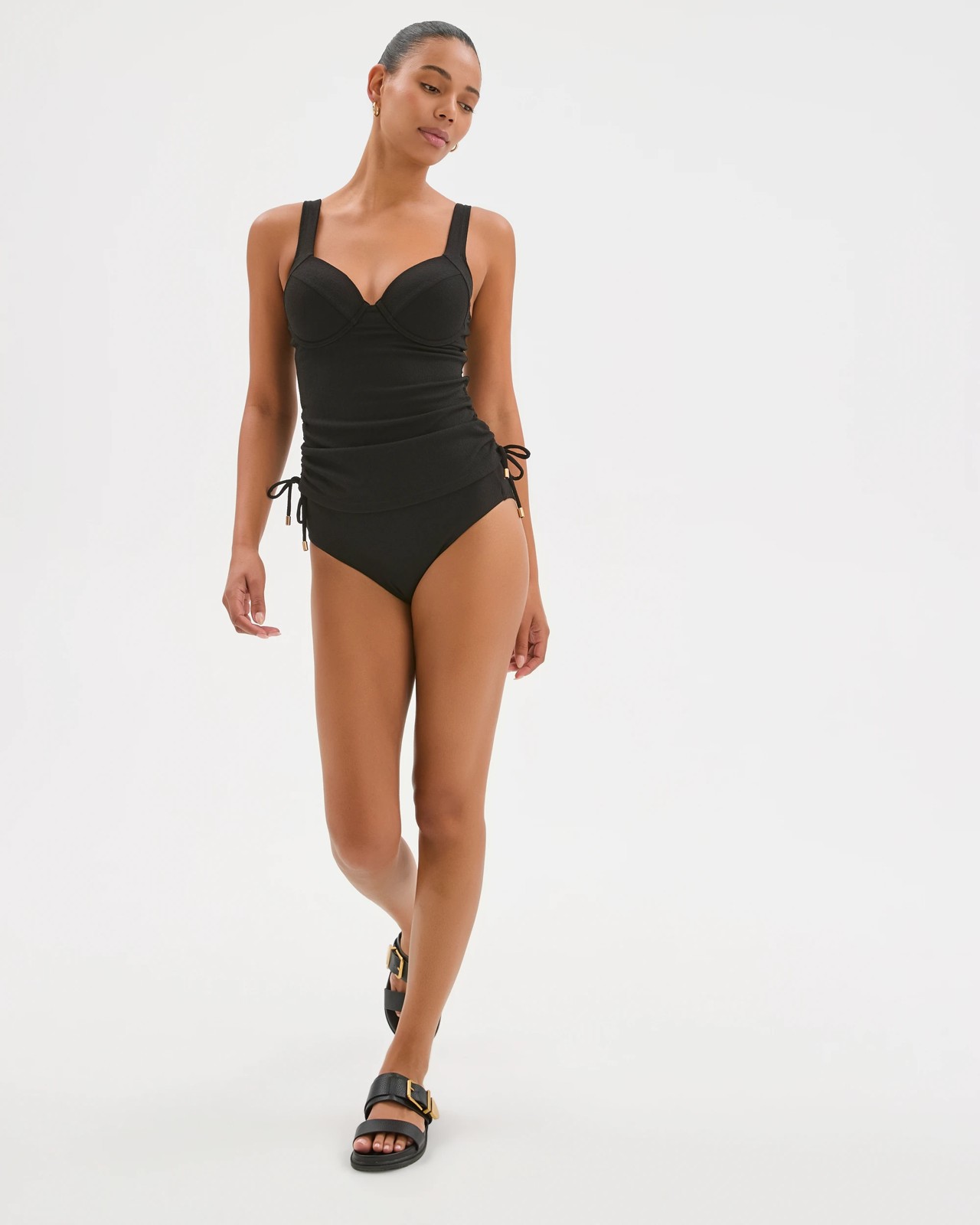 Shape Your Body Resort Balconette Soft Textured Swim Tankini Top 5 of 6