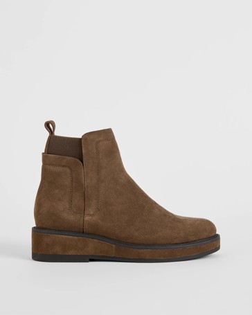 Genuine Suede Leather Jackie Boot
