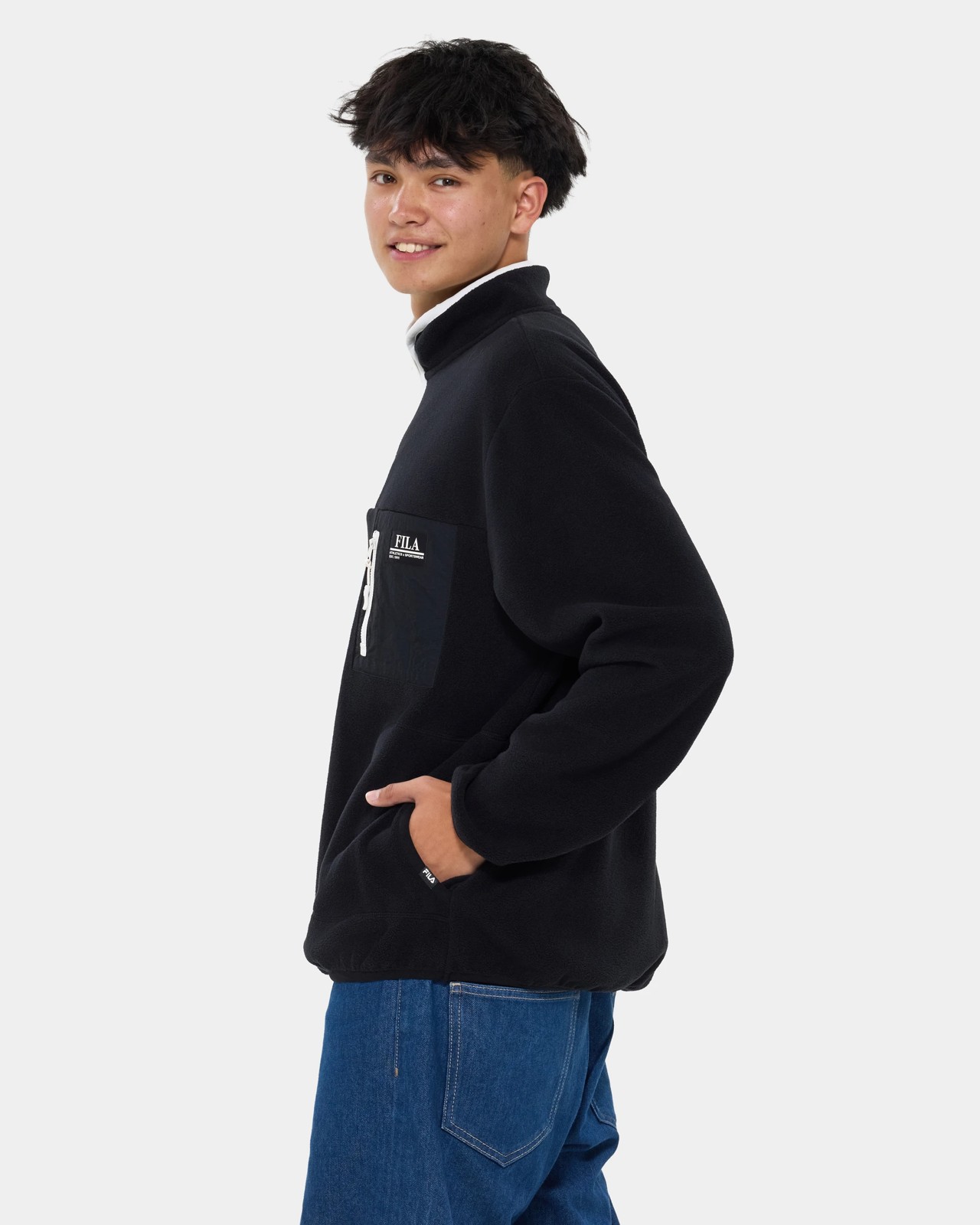 Fila Toby Fleece Pullover - Black 3 of 6