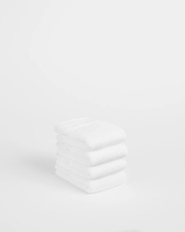 Eden Luxury Egyptian Cotton Pile Face Washer 4 Pack