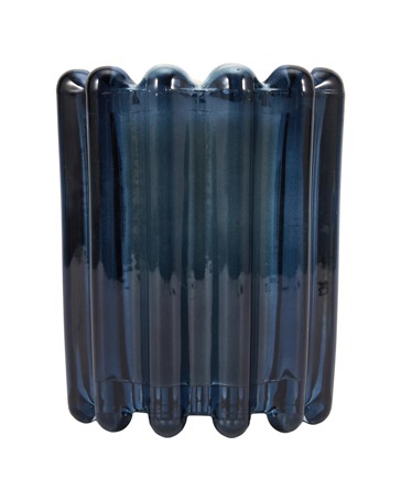 Anko Ocean Whisper Ribbed Glass Candle