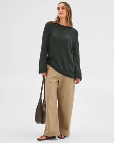 Long Sleeve Asymmetric Sweater
