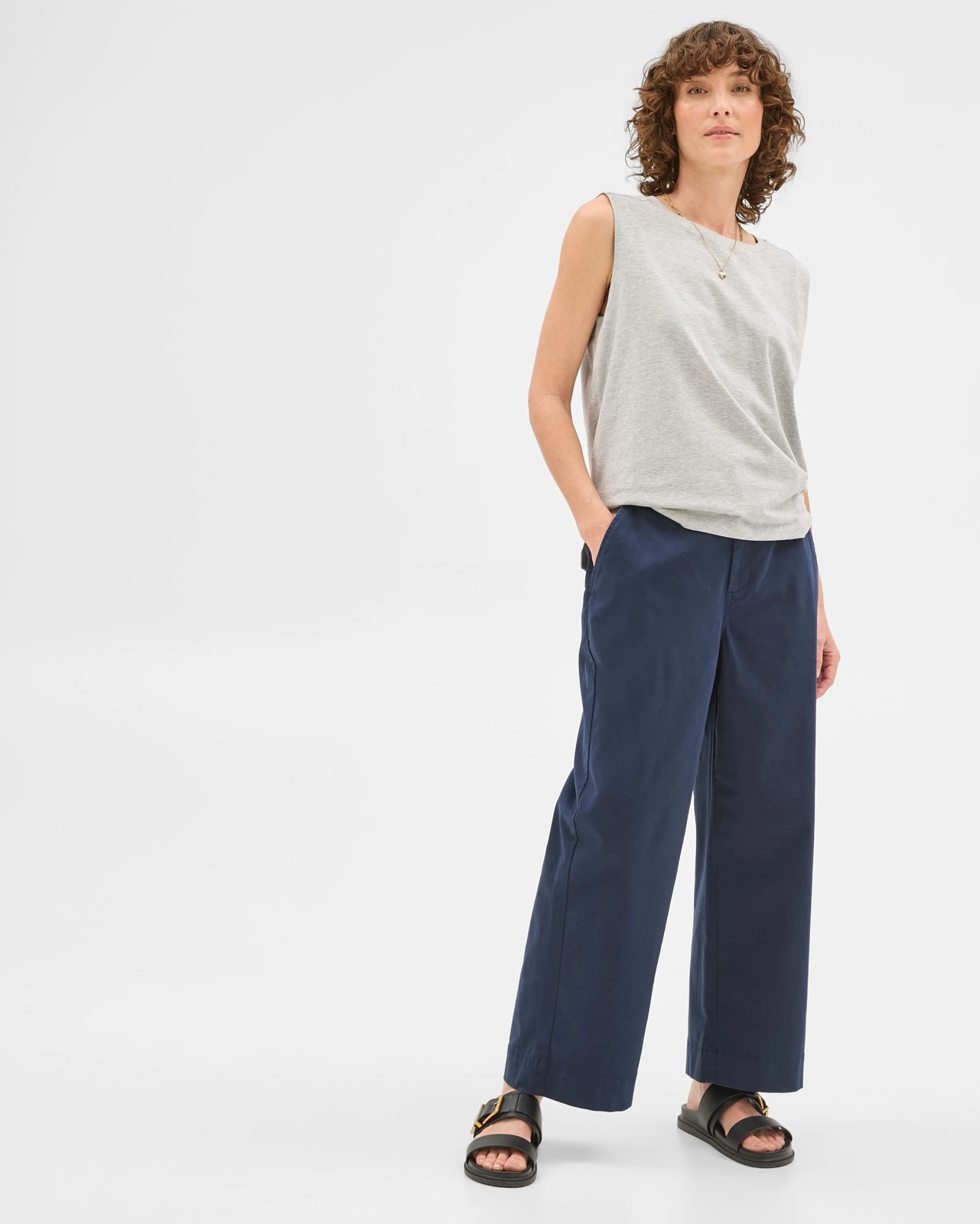 Relaxed Shoulder Detail Tank Top 2 of 5