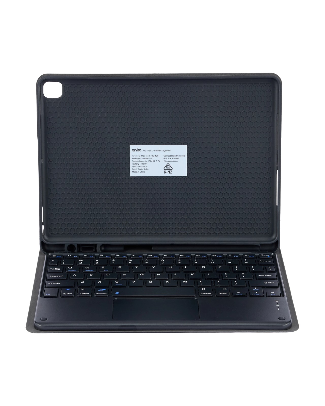 iPad Case with Keyboard, 10.2" - Anko 6 of 6