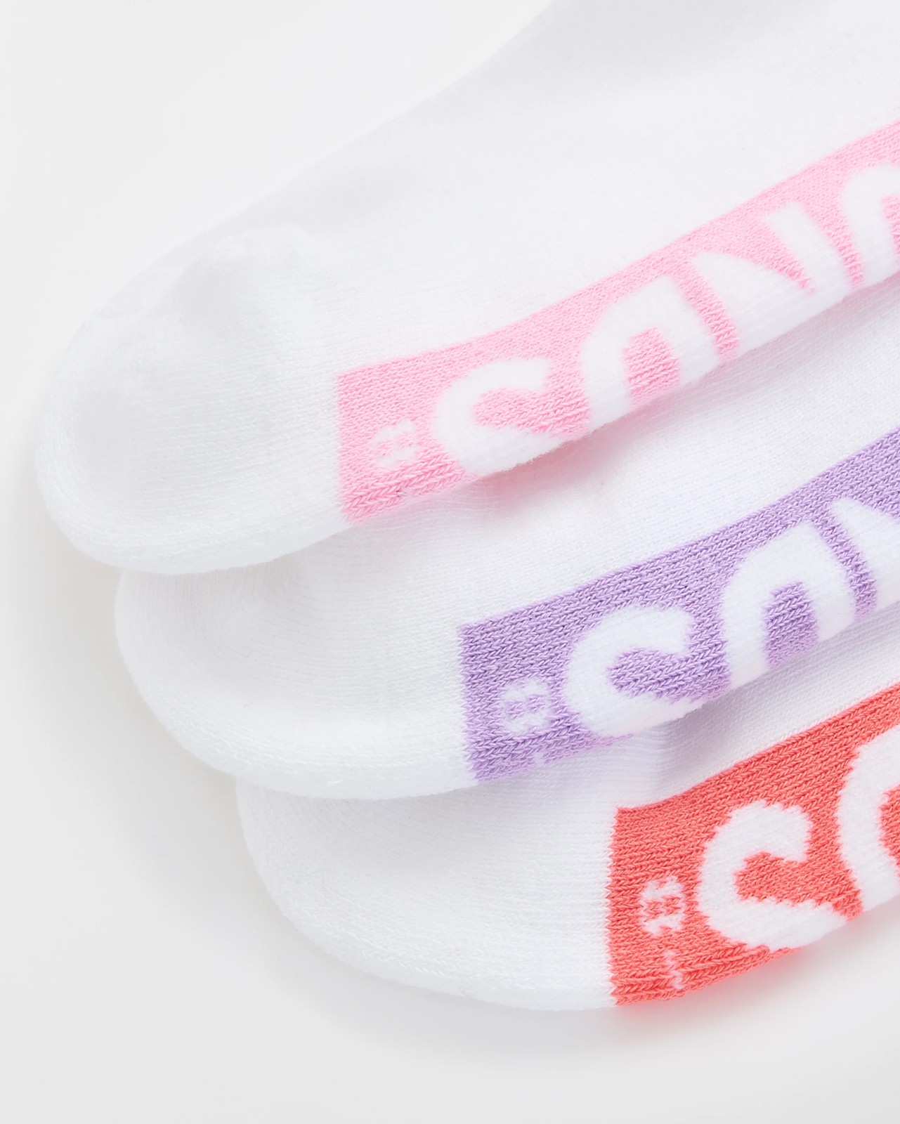 Women's Cotton Blend Logo Cushioned No Show Socks 3 Pack - Bonds - White 2 of 3