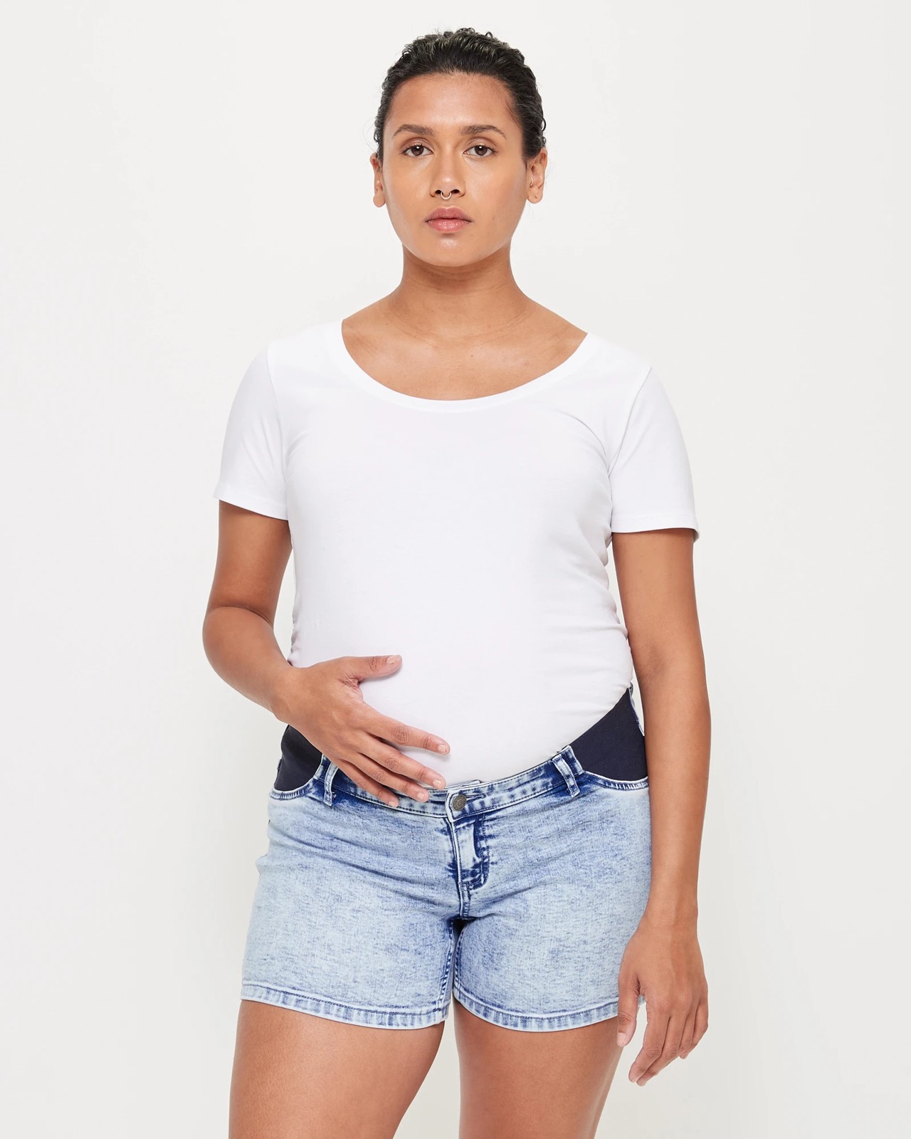 Maternity Denim Shorts