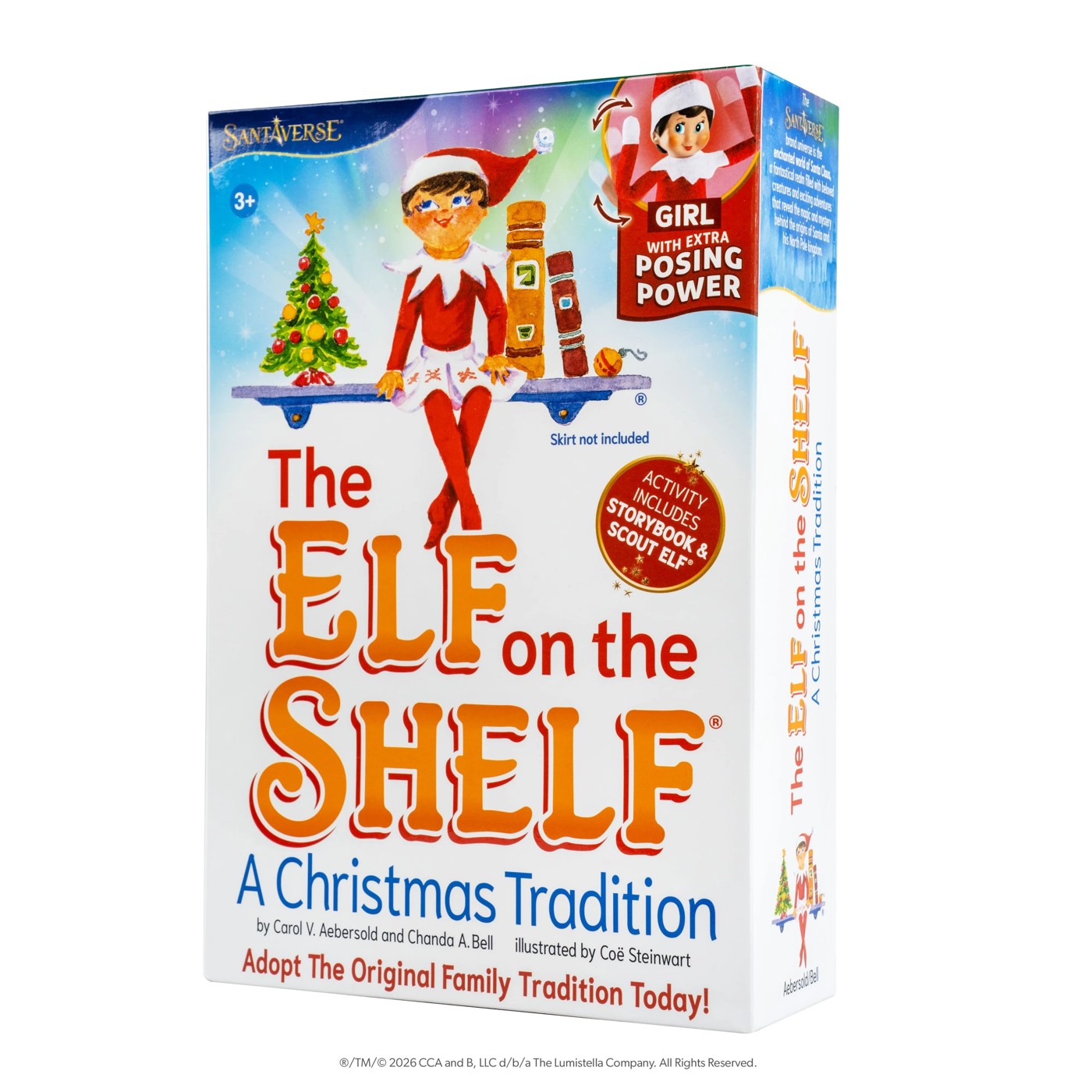 Santaverse The Elf on the Shelf: A Christmas Tradition Girl with Extra Posing Power by Carol V. Aebersold and Chanda A. Bell - Book 3 of 6
