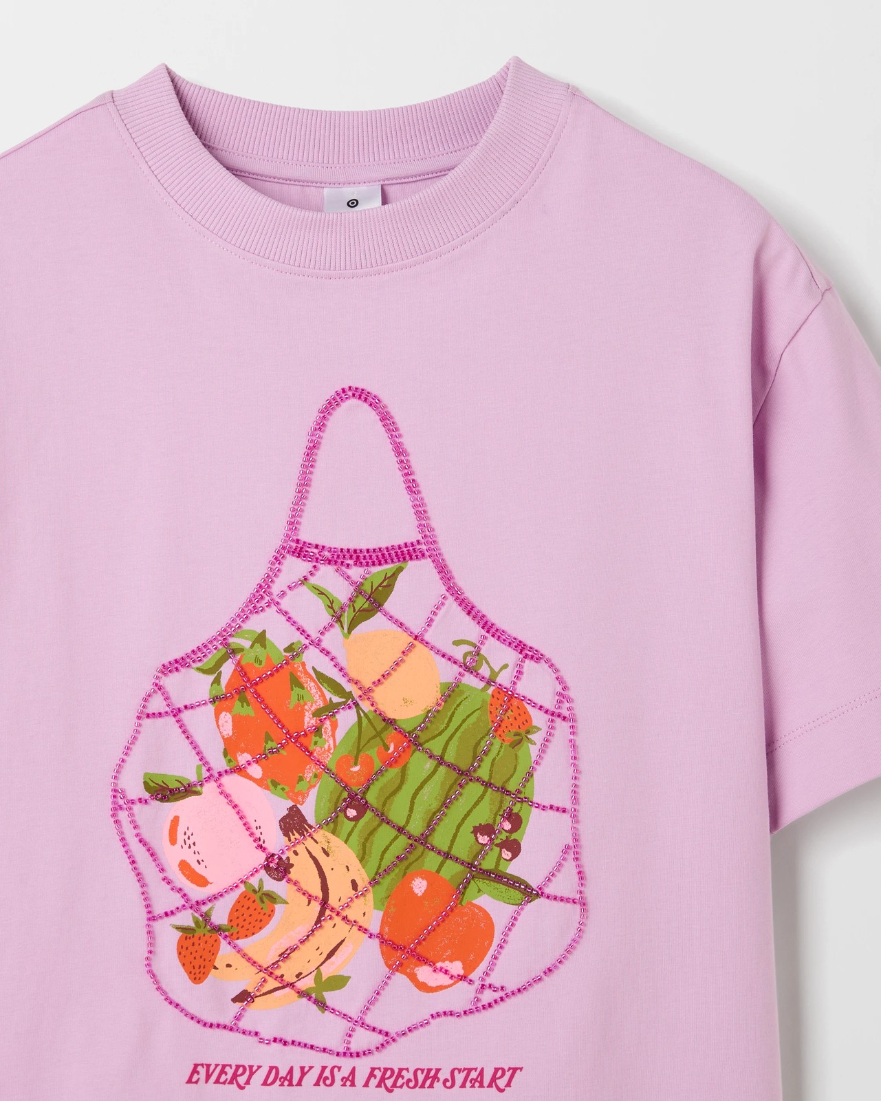 Australian Cotton Heavyweight Boxy T-Shirt - Harvest Bag Multi 6 of 6