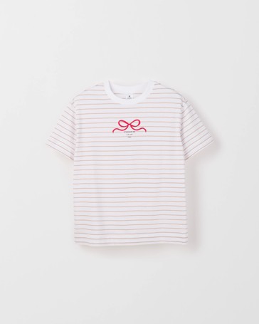 Australian Cotton Longline Print T-Shirt