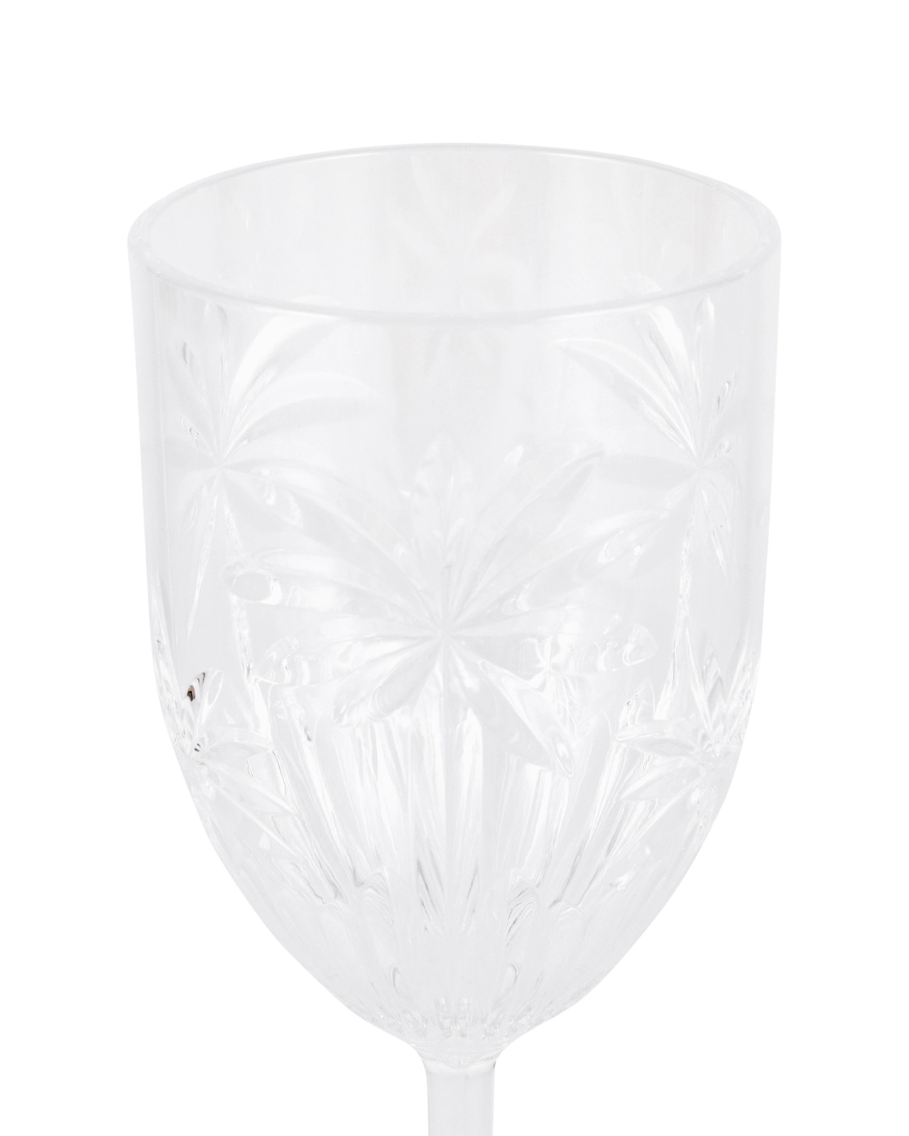 Anko 4 Clear Palm Acrylic Wine Glasses 3 of 5