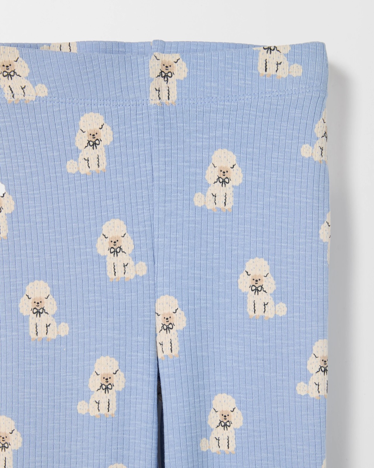 2 Pack Rib Knit Flare Leggings - Dog Stripe AOP 4 of 4