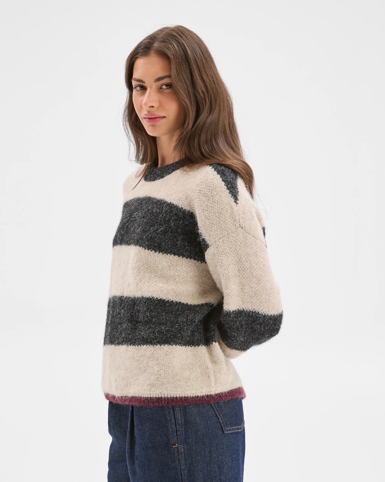 Petites Crew Neck Honeycomb Stitch Jumper 6 of 6