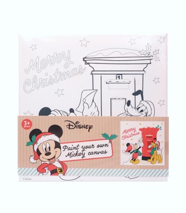 Christmas Disney Paint Your Own Canvas 20 X 20cm 1 Pack - Assorted*