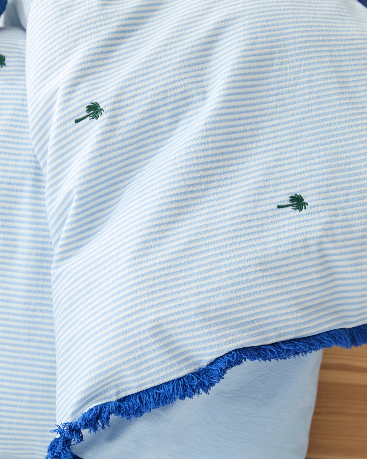 Bailey Embroidered Palm Cotton Quilt Cover Set 4 of 5
