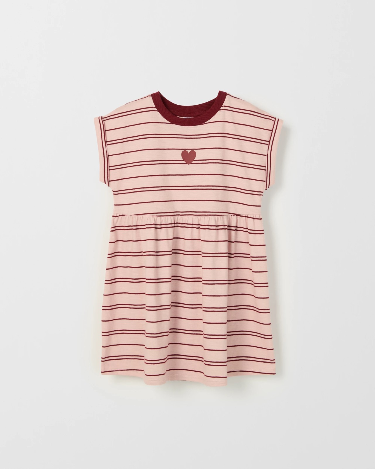 Australian Cotton Knit Dress - Red/White Stripe AOP 5 of 6