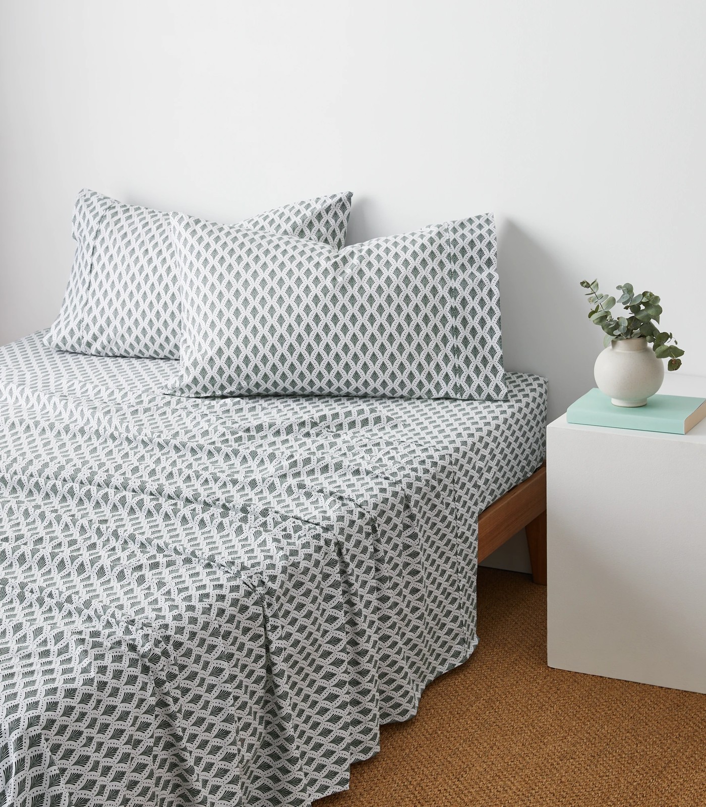 Stonewash Printed Sheet Set - Ember Tile 2 of 2