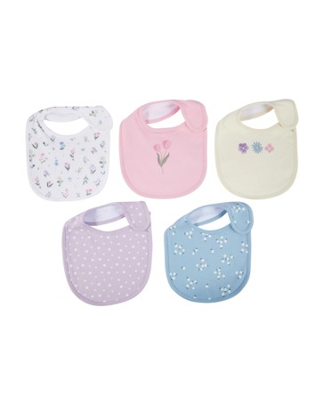 Anko 5 Pack Bibs - Floral