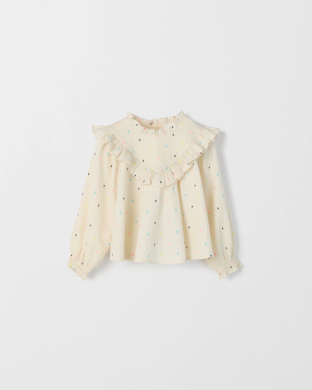 Long Sleeve Fashion Woven Frill Blouse 5 of 6