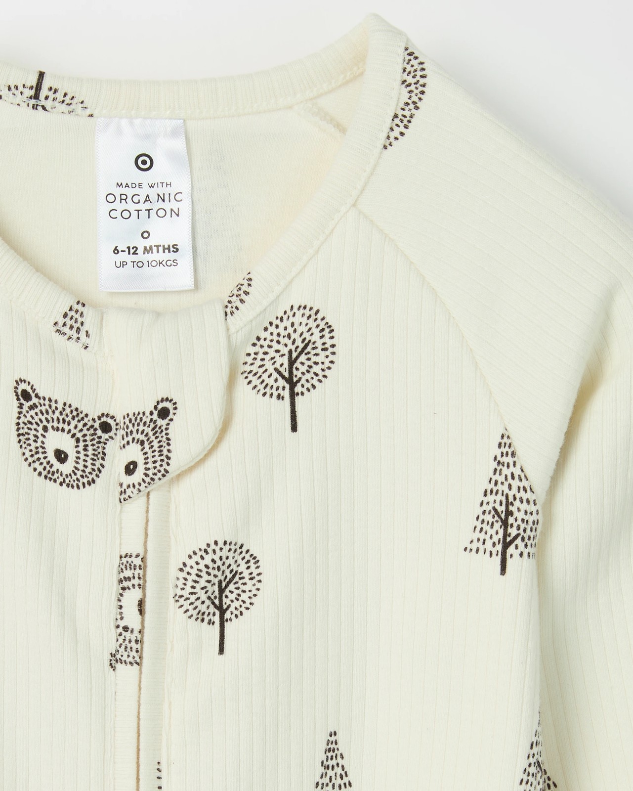 Baby Organic Cotton Print Zip Coverall 2 of 2