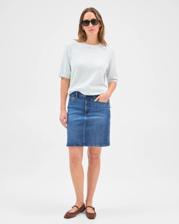 Shape Your Body Classic Mini Denim Skirt